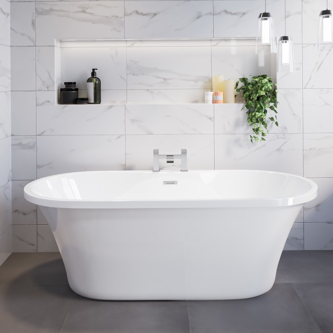 Freestanding Double Ended Bath 1670 x 730mm - Venice