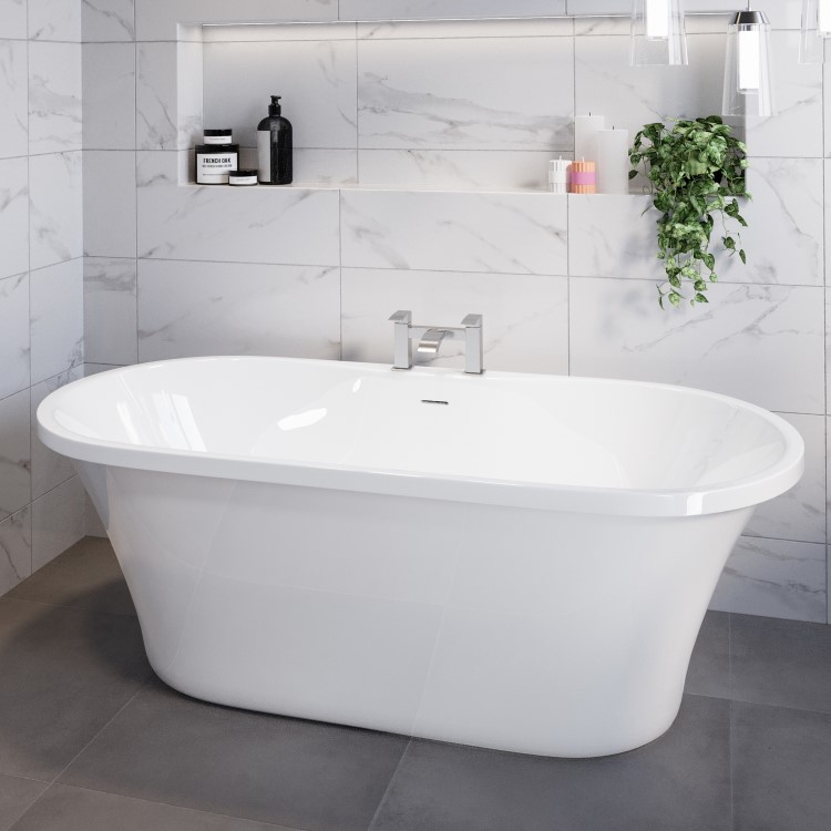 Freestanding Double Ended Bath 1670 x 730mm - Venice
