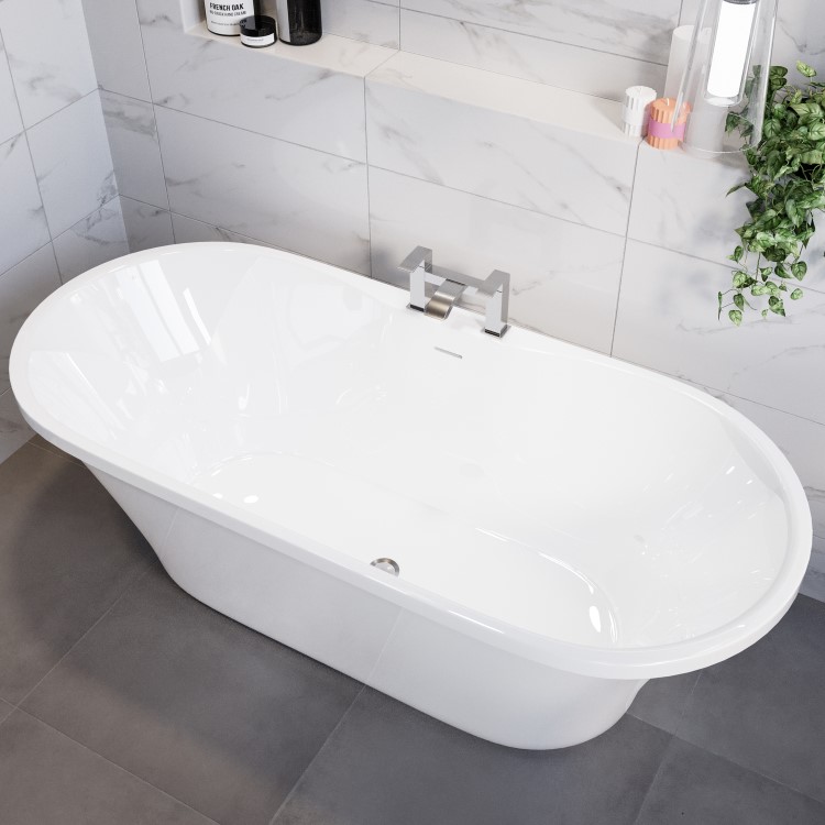 Freestanding Double Ended Bath 1670 x 730mm - Venice