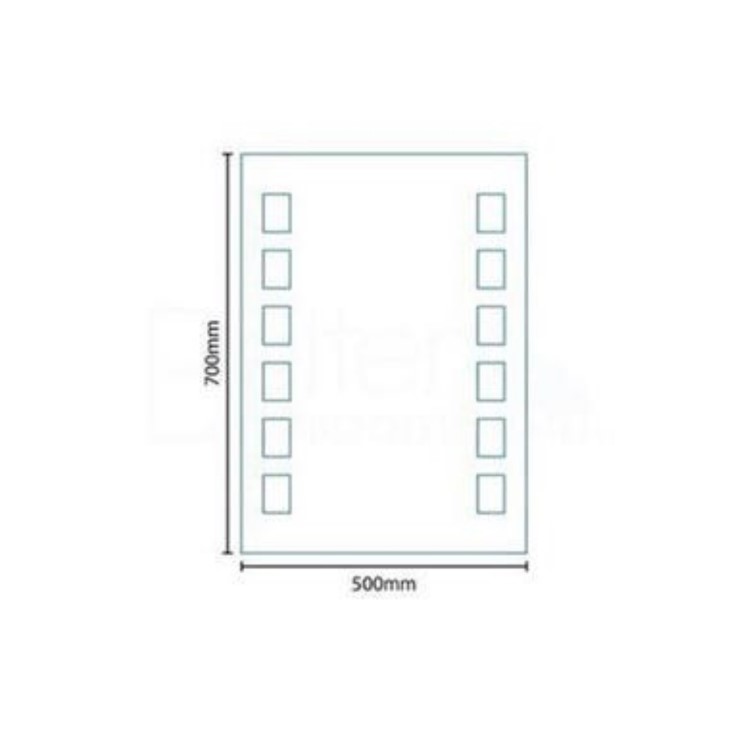 500 x 700 Illuminated Mirror - Hemera Range