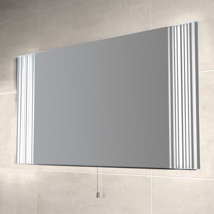 800 x 500mm Back Lit Illuminated LED Mirror - Poppy
