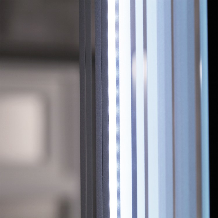 800 x 500mm Back Lit Illuminated LED Mirror - Poppy