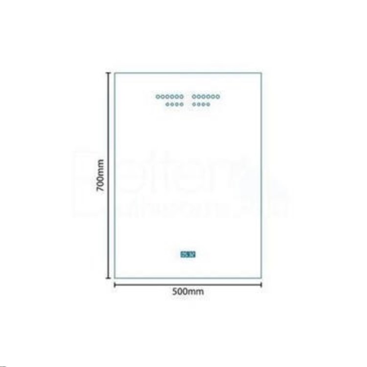 700 x 500mm Illuminated LED Mirror - Zephyr 