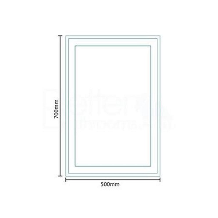 700 x 500 Bevelled Edge Mirror - Luxor Range