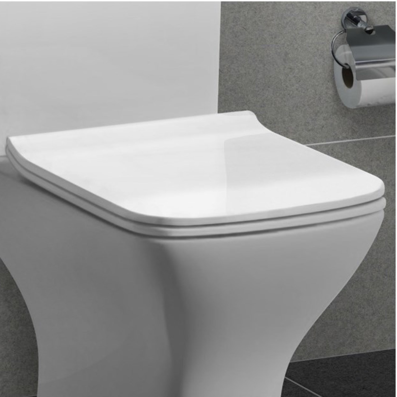Soft Close Toilet Seat - Slim Design - Top Fixing Quick Release - Austin