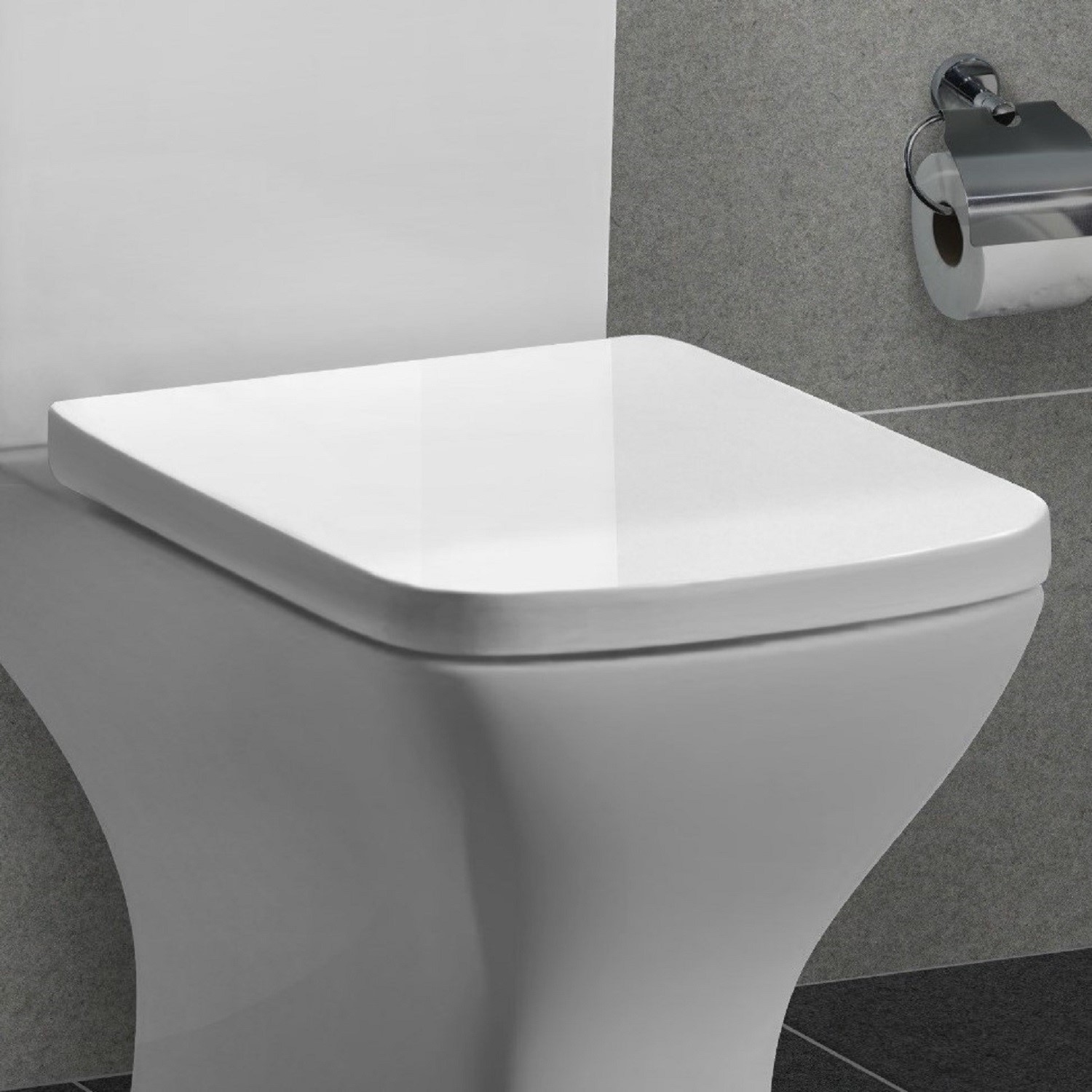 Soft Close Toilet Seat - Wrap around Design - Top Fixing - Austin