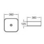 GRADE A1 - Augusta 360mm Matt White Countertop Basin