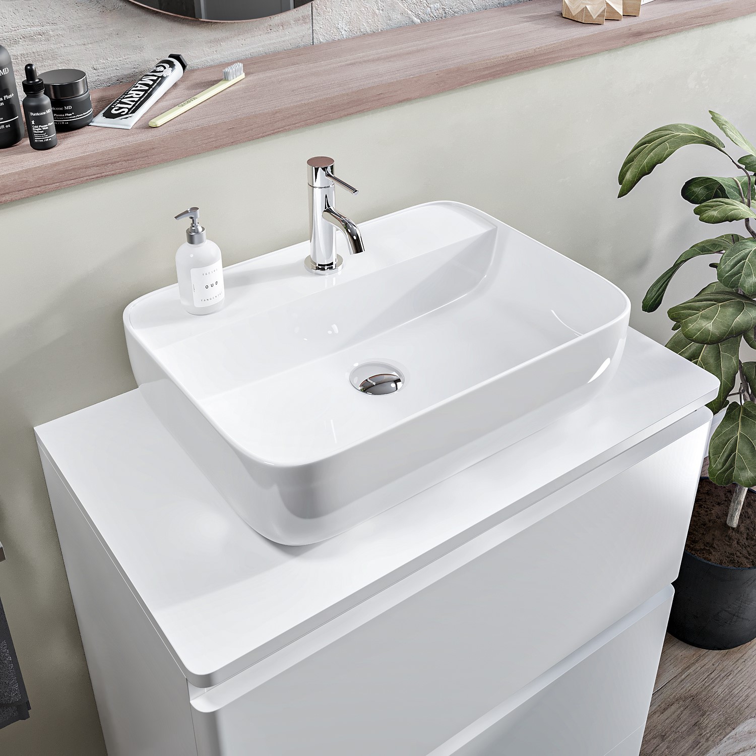 Rectangular Countertop Basin 505mm - Berlin