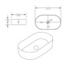 Oval Countertop Basin 525mm - Tennessee