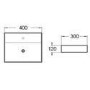 GRADE A1 - Houston 400mm Wall Hung Basin