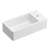 Cloakroom Wall Hung Basin Right Hand 405mm - Detroit