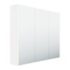 White Mirrored Wall Bathroom Cabinet 800 x 650mm - Portland