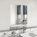 Rectangular White Oak Mirror With Shelf 600 x 650mm - Boston