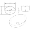 Oval Countertop Basin 520mm - Verona