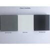 GRADE A2 - 500mm Dark Grey Gloss WC Toilet Unit - Portland