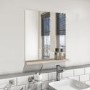 Rectangular Oak Mirror With Shelf 650 x 600mm - Boston