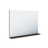 Rectangular Dark Oak Mirror With Shelf 650 x 900mm - Boston