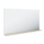 Large Oak Bathroom Mirror with Shelf 1200 x 650mm - Boston