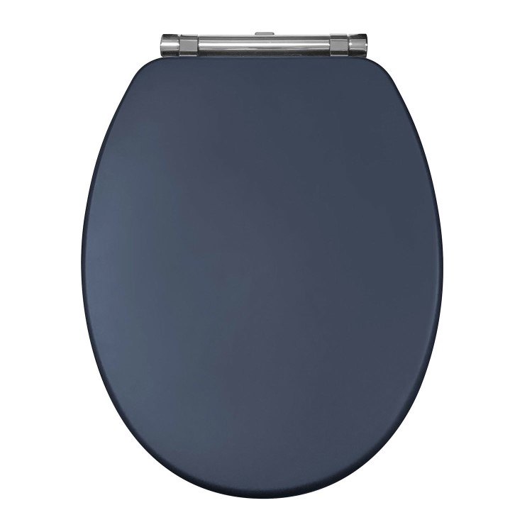 Nottingham Indigo Blue Toilet Seat for Close Coupled & Back to Wall Toilets
