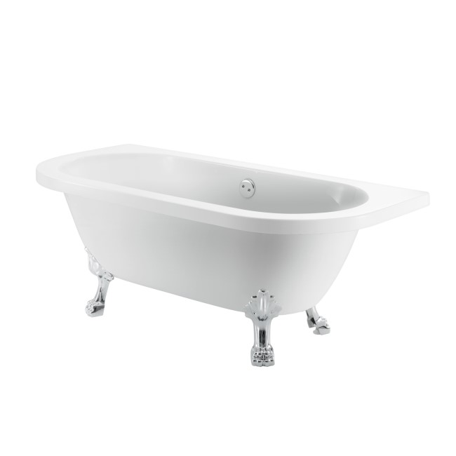 Park Royal Back to Wall Traditional Bath with Claw Feet - 1685 x 780mm