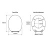 GRADE A1 - Flexi Fix Davos Antique Effect Solid Pine Toilet Seat