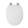 GRADE A1 - Flexi Fix Hayward White Toilet Seat
