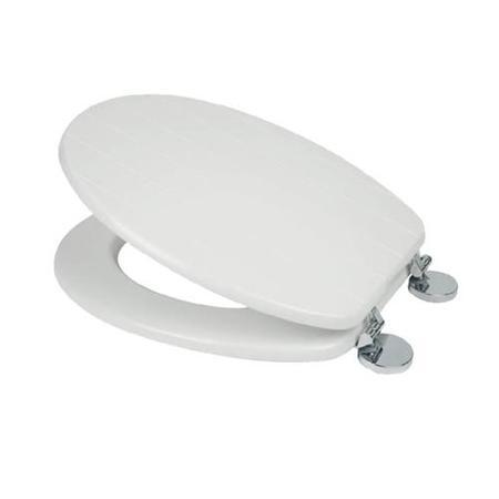 GRADE A1 - Flexi Fix Hayward White Toilet Seat