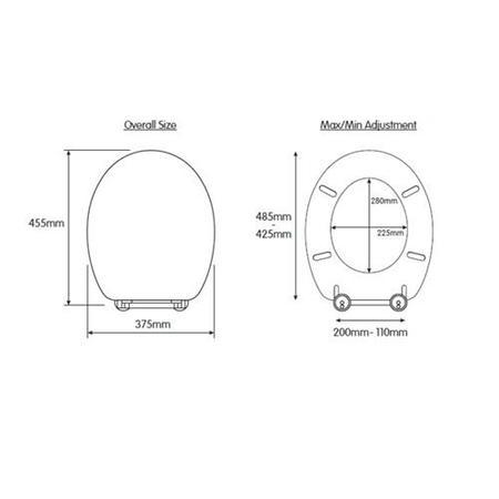 GRADE A1 - Flexi Fix Hayward White Toilet Seat
