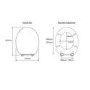 GRADE A1 - Flexi Fix Hayward White Toilet Seat