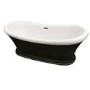 Capella Bronze Freestanding Double Ended Slipper Bath - L1700 x W740mm