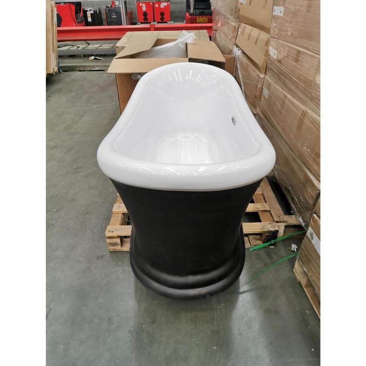 Capella Bronze Freestanding Double Ended Slipper Bath - L1700 x W740mm