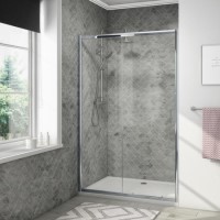 GRADE A1 - 1200mm Universal Sliding Shower Door - Vega