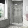 GRADE A1 - 1200mm Universal Sliding Shower Door - Vega