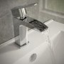 Chrome Mono Waterfall Basin Mixer Tap - Tabor