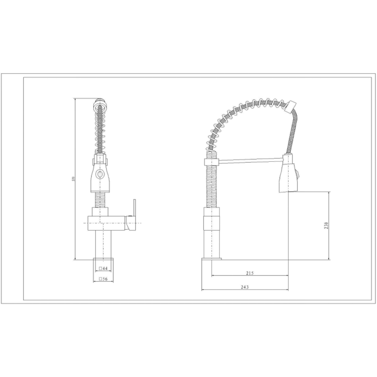 Livorno Pull Out Kitchen Mixer Tap BeBa_18778 Appliances Direct