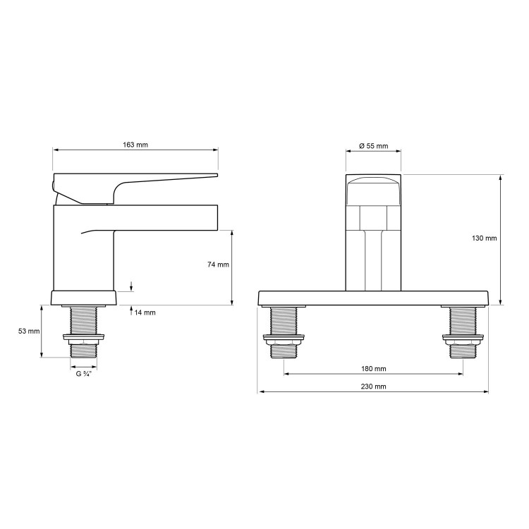 Mira Precision Bath Filler Tap
