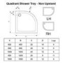 Mira 900 x 900 Quadrant Flight Safe Low Tray