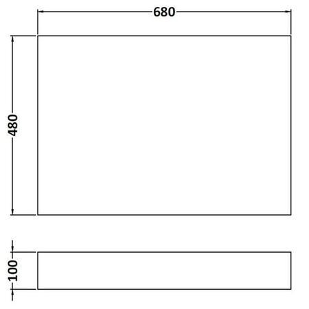 Premier Athena Natural Oak 700mm Bath End Panel