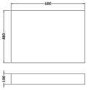 Premier Athena Natural Oak 700mm Bath End Panel