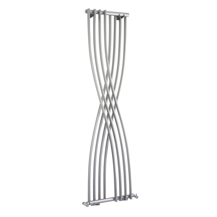Hudson Reed Xcite Designer Radiator High Gloss Silver - 1775 x 450mm
