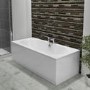 1700 x 700 Burford Double Ended Round Bath with Front Panel and Como Bath Filler