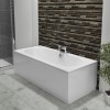 1700 x 750 Burford Double Ended Round Bath with Front Panel and Como Bath Filler