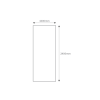 White Gloss PVC Shower Wall Panel - 2400 x 1000mm
