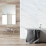 White Marble PVC Shower Wall Panel - 2400 x 1200mm
