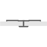 Straight Joint Profile PVC - White