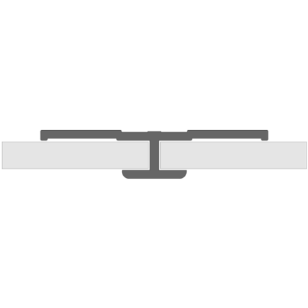 Straight Joint Profile PVC - White