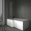 A1/BeBa_24892 ONLY OPENED - Acrylic L Shaped Bath Front Panel - 1500mm