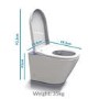 GRADE A1 - Back to Wall Bidet Toilet Combo- Built in Dryer & Spray-Purificare