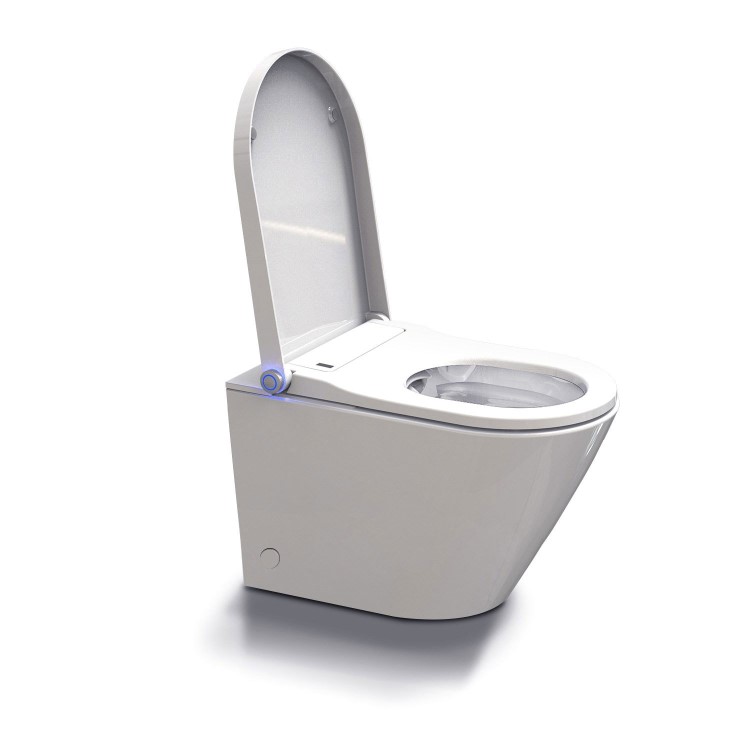 GRADE A1 - Back to Wall Bidet Toilet Combo- Built in Dryer & Spray-Purificare