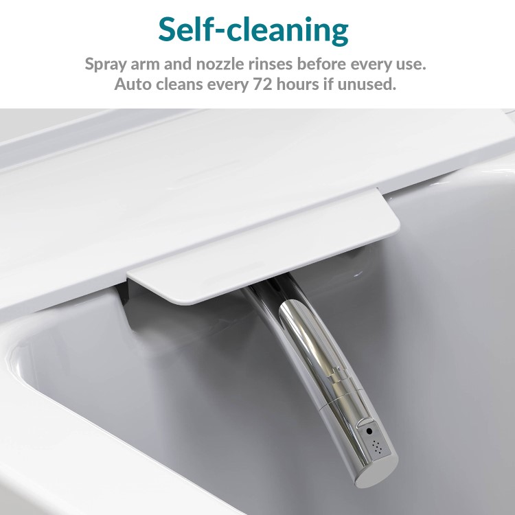GRADE A1 - Back to Wall Bidet Toilet Combo- Built in Dryer & Spray-Purificare